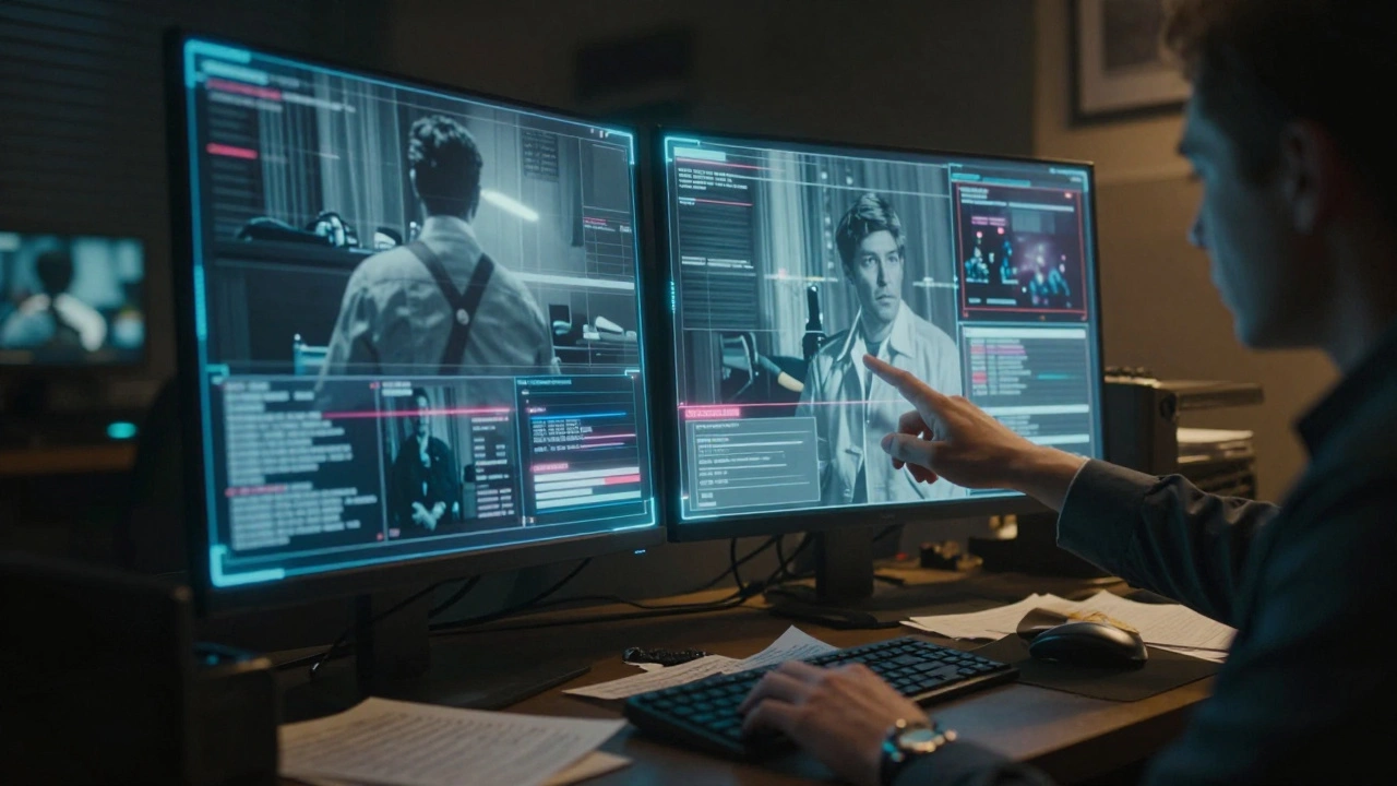 Детектив ищет противоречия в нескольких голографических видеозаписях