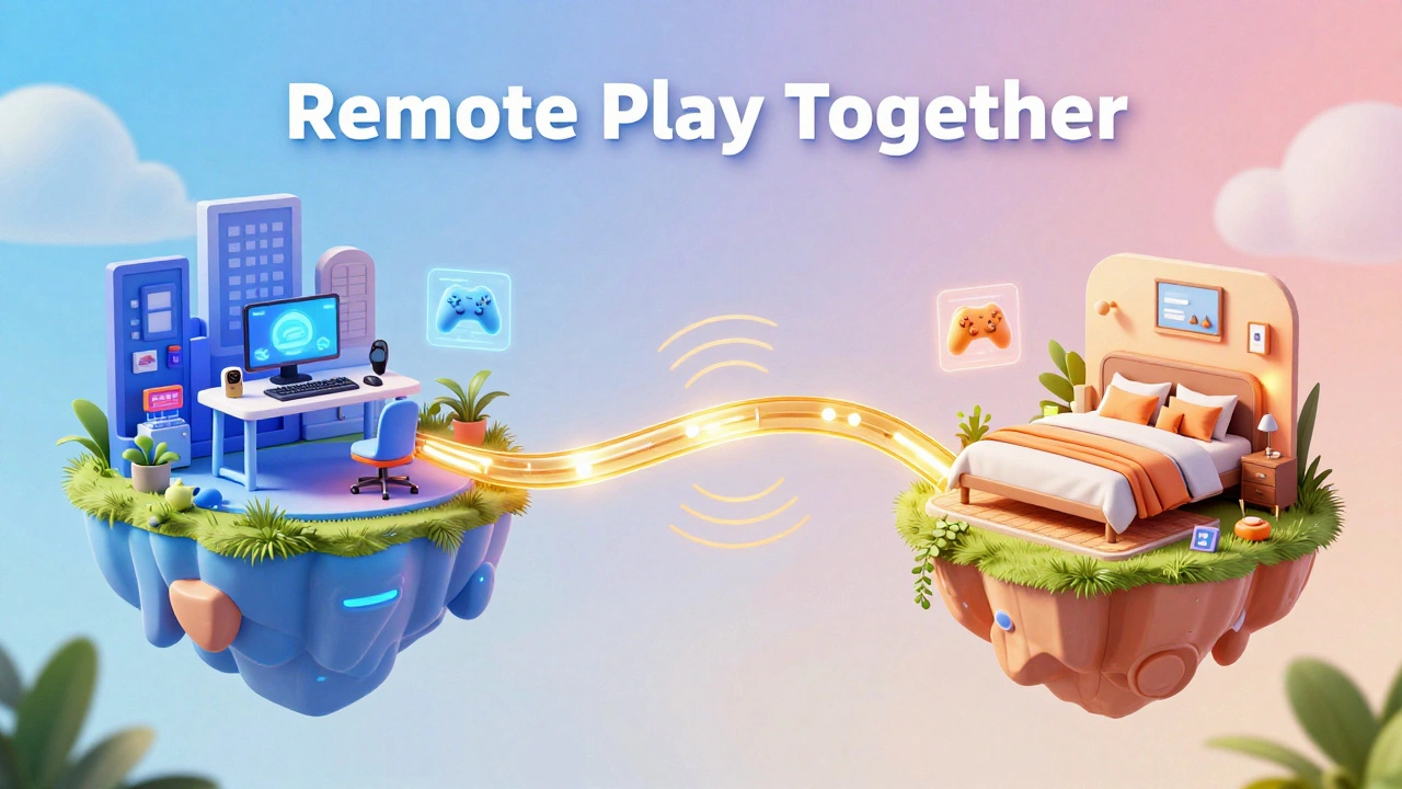 Концепция удаленного совместного гейминга через светящийся кабель данных