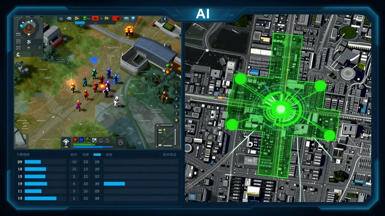 Сравнение игрового ИИ-планировщика и реальной системы военного анализа данных