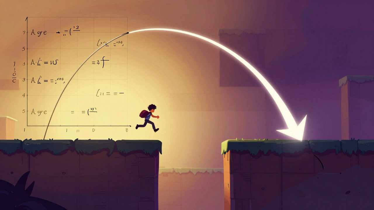 Сравнение реалистичной физики и игровой динамики прыжка персонажа