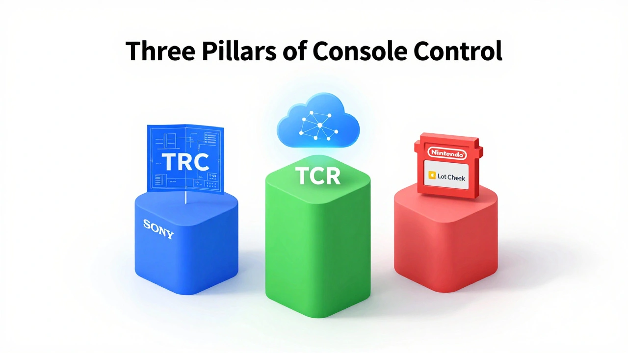 Стилизованные символы систем сертификации TRC, TCR и Lot Check