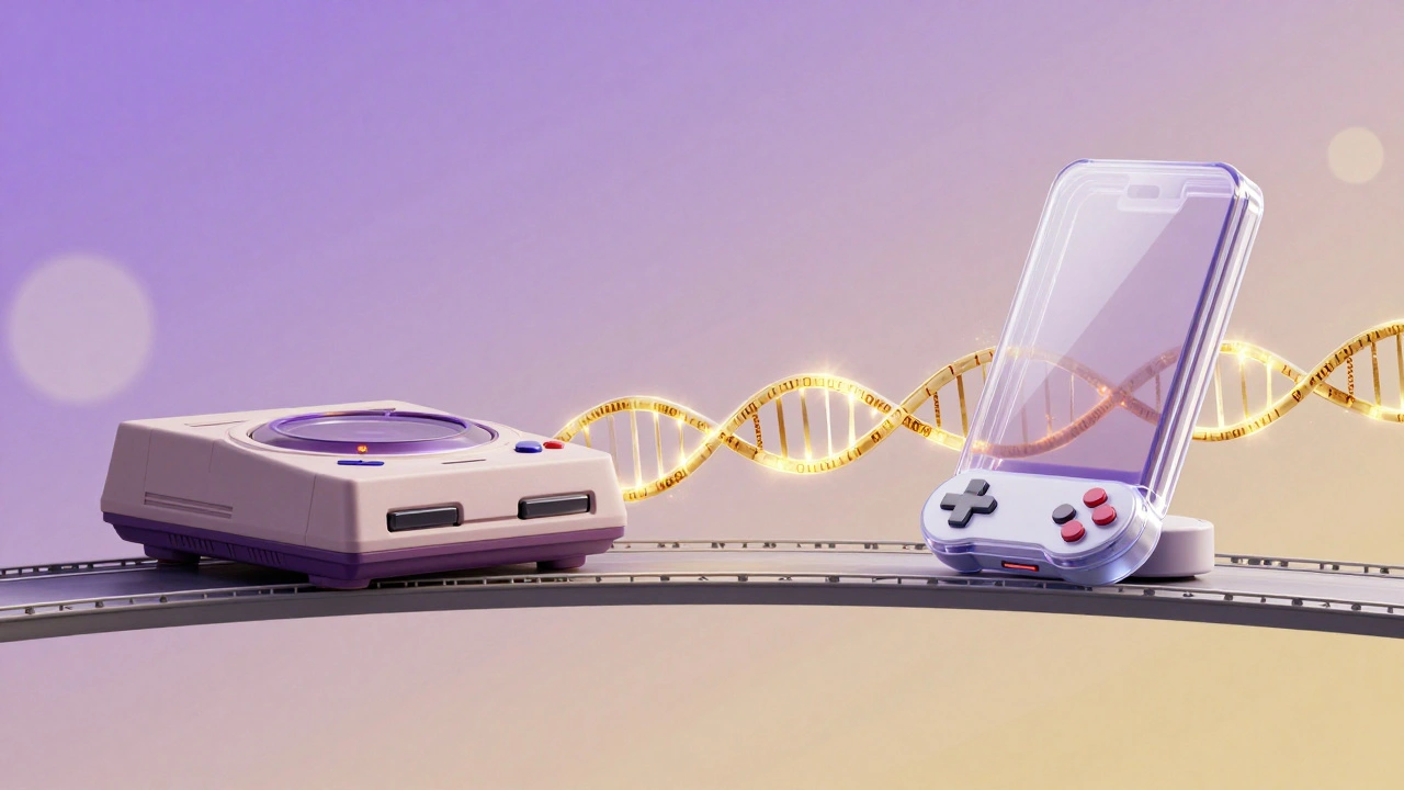 Связь старой игровой консоли и современного устройства золотой нитью кода