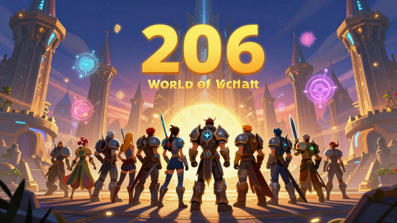Герои World of Warcraft в современном городе, символизирующем будущее