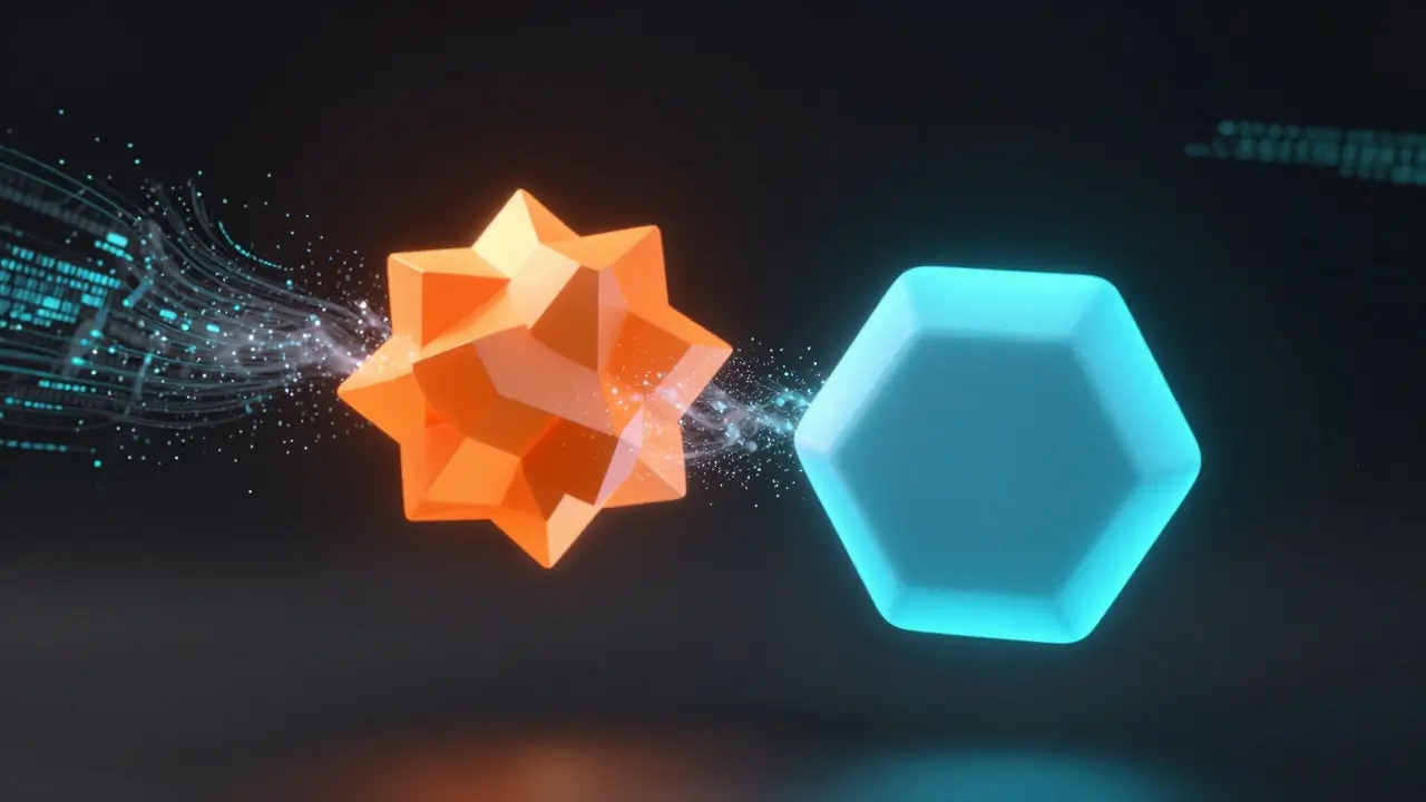 Абстрактная 3D-иллюстрация сравнения видеоконтейнеров и кодеков