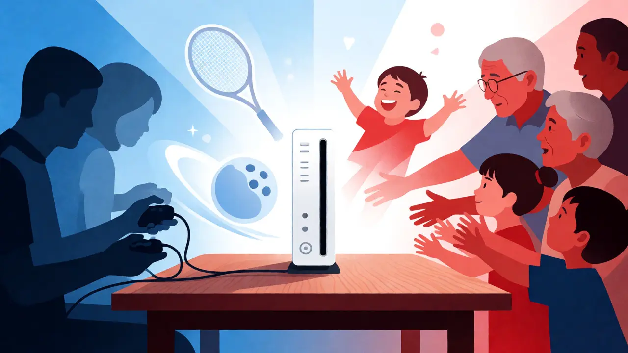 Концептуальная иллюстрация философии доступности игр Nintendo Wii
