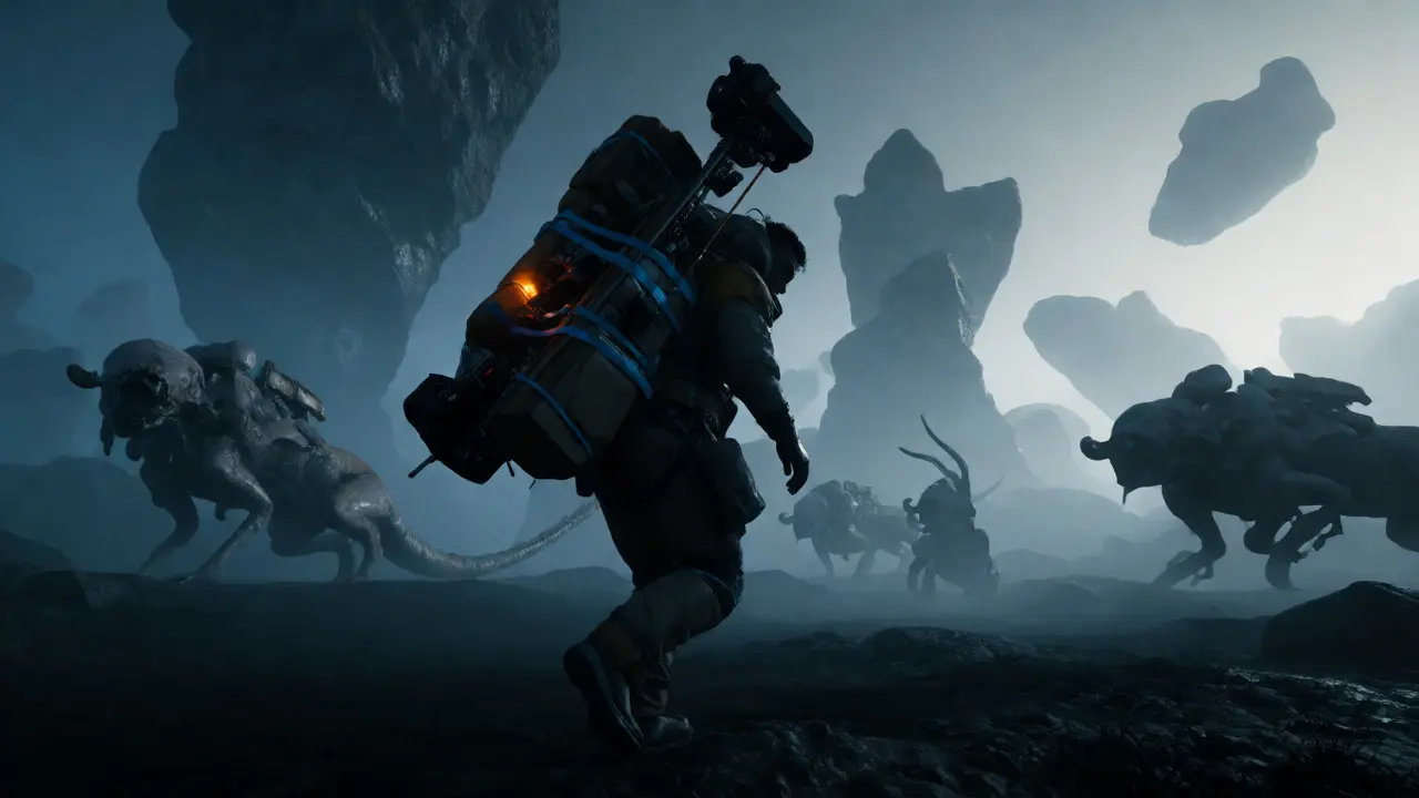 Путешественник с грузом в сюрреалистичном мире Death Stranding 2